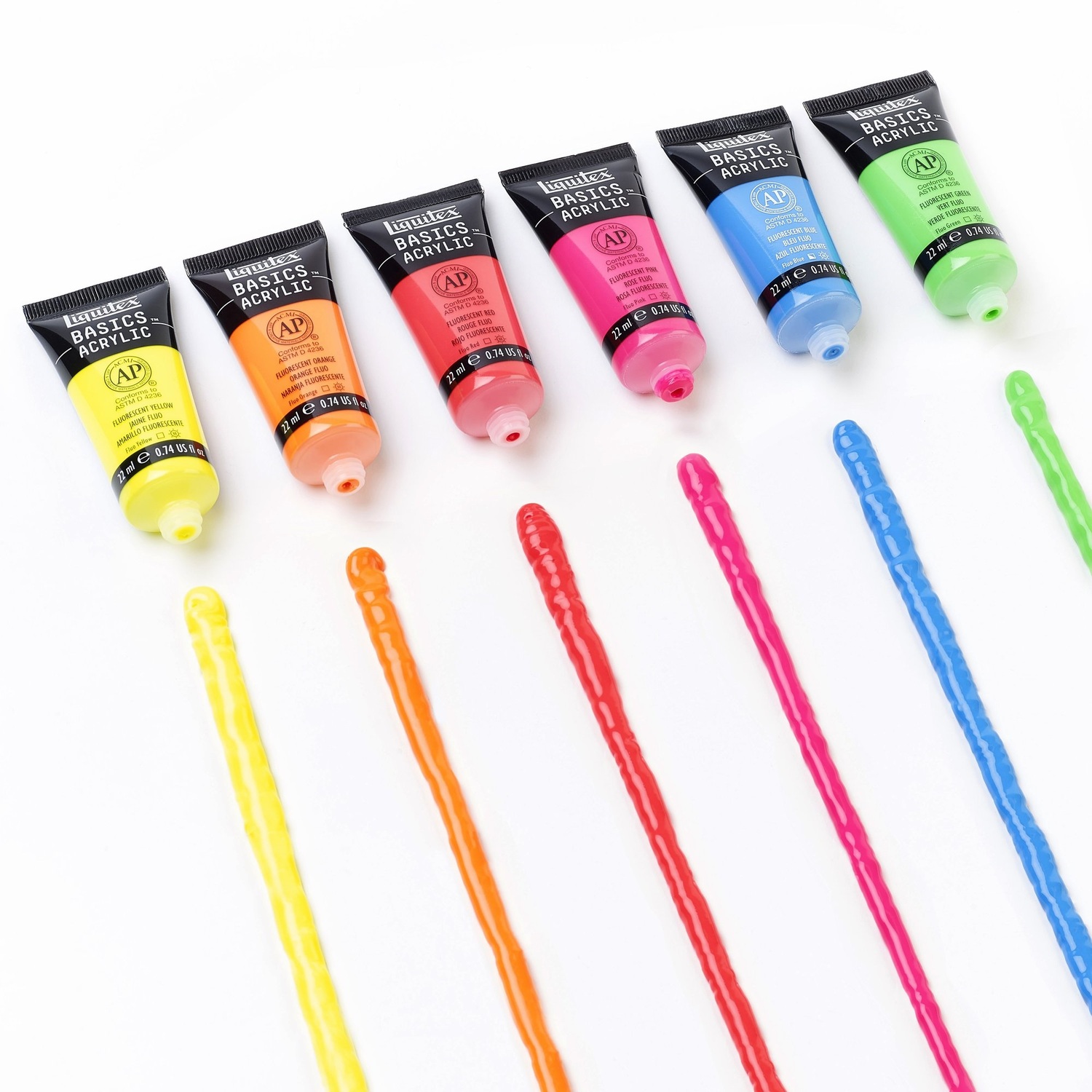 Basics Acrylfarben Set Neon 6x22ml