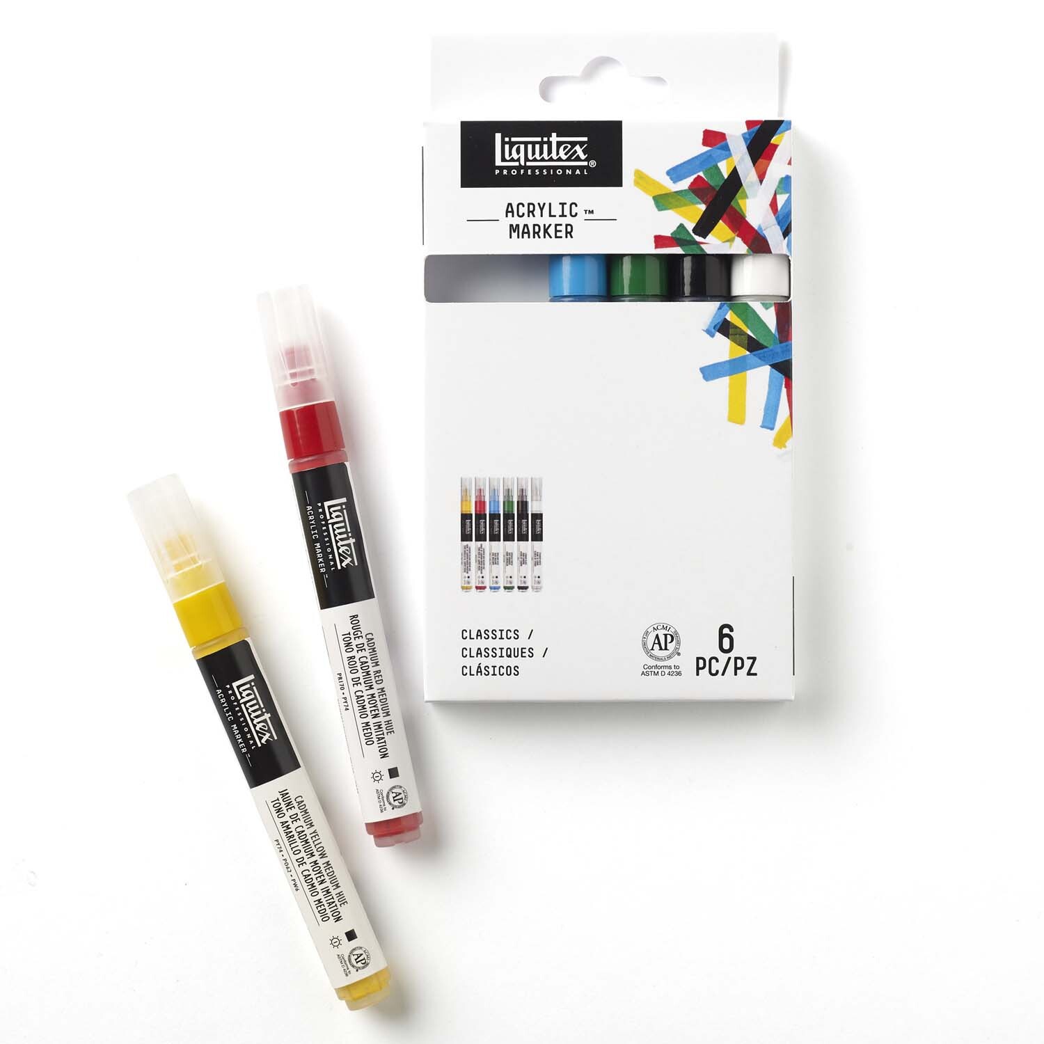 Paint Acryl Marker Set fein 6 Stück