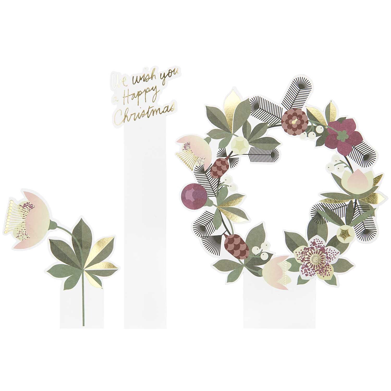 Paper Poetry Kartendeko-Set Helleborus 3 Stück 350g/m2