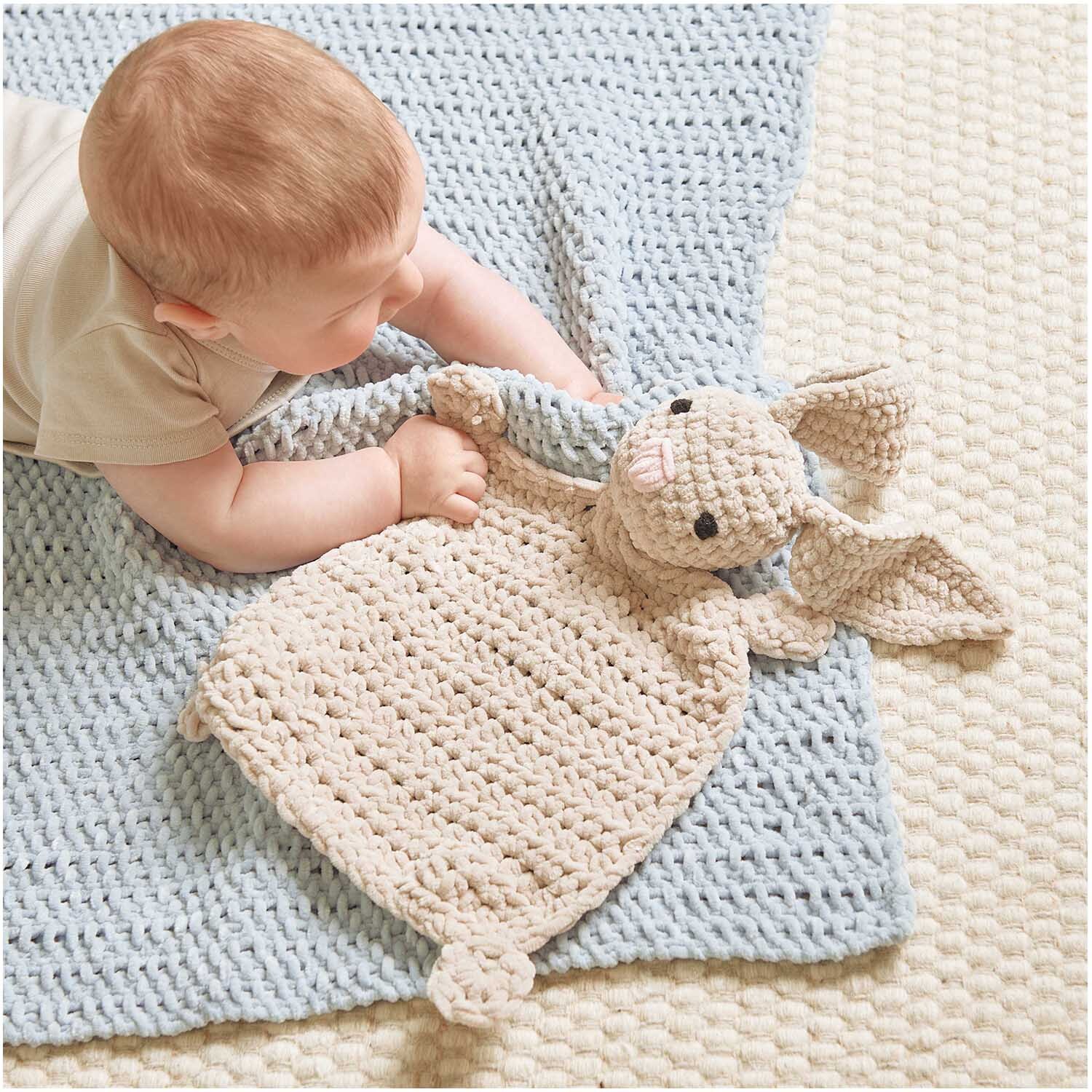 Strickset Decke Modell 17 aus Baby Chenillove