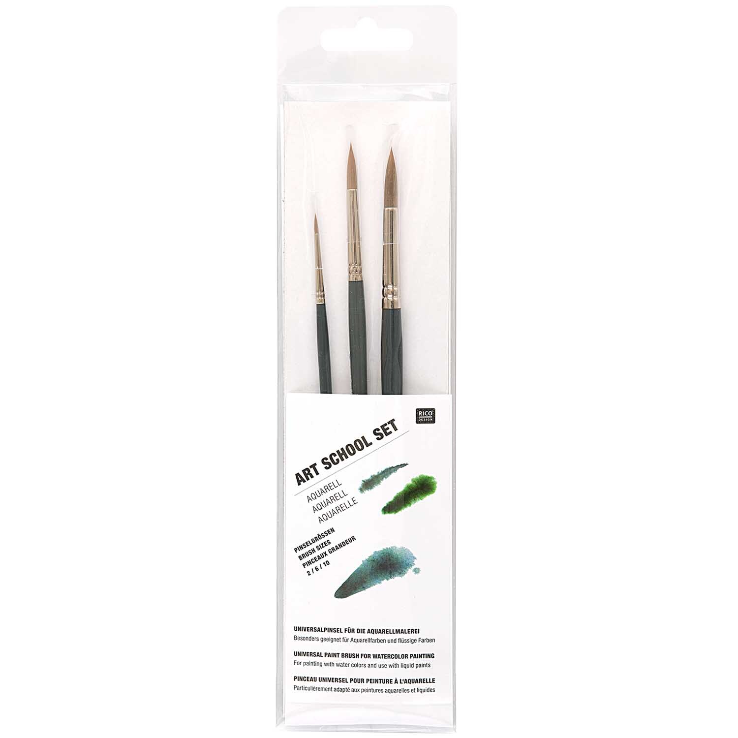 Pinsel Art School Aquarellset 3teilig