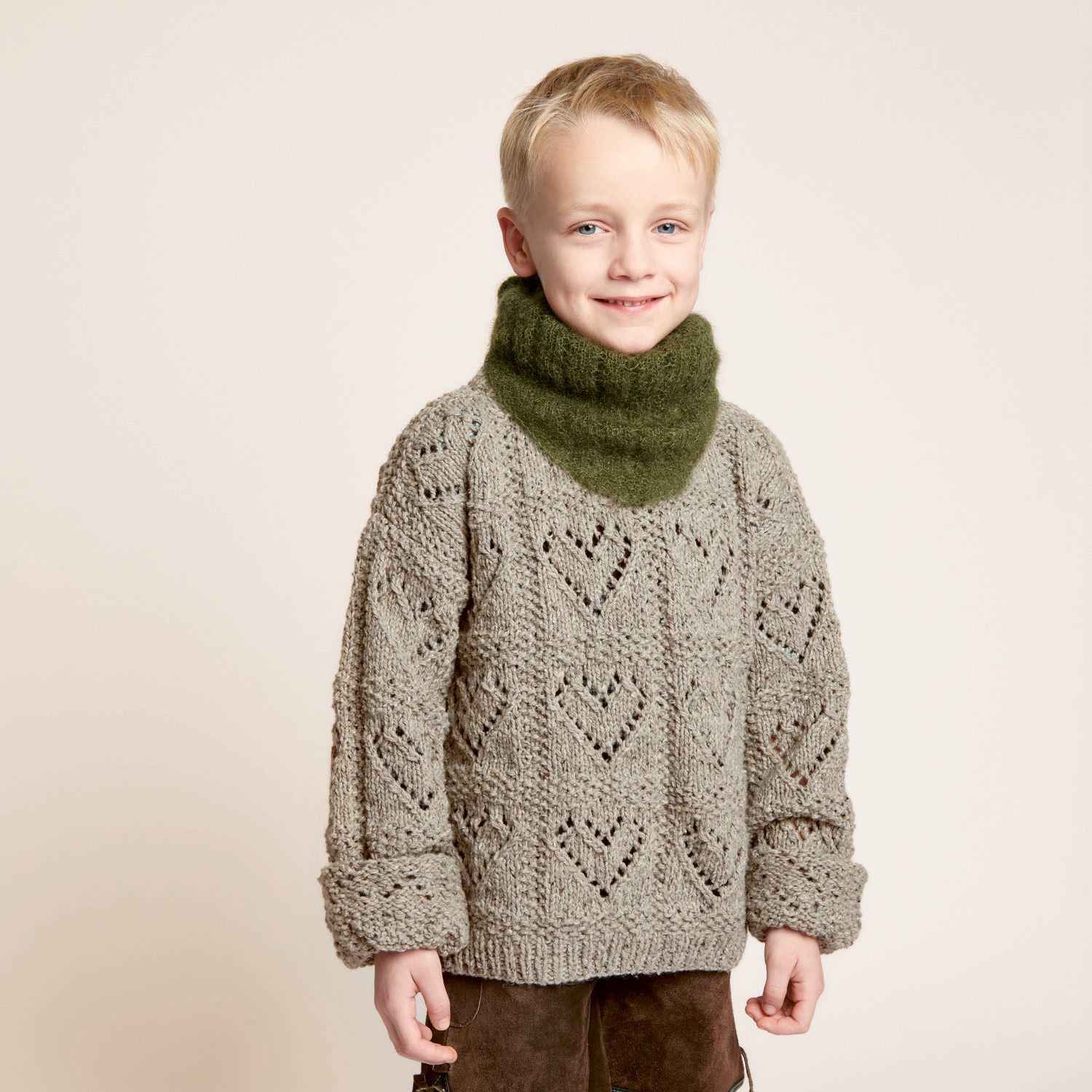 Strickset Kinderpullover Modell 06 aus Trachtenbuch I mog di