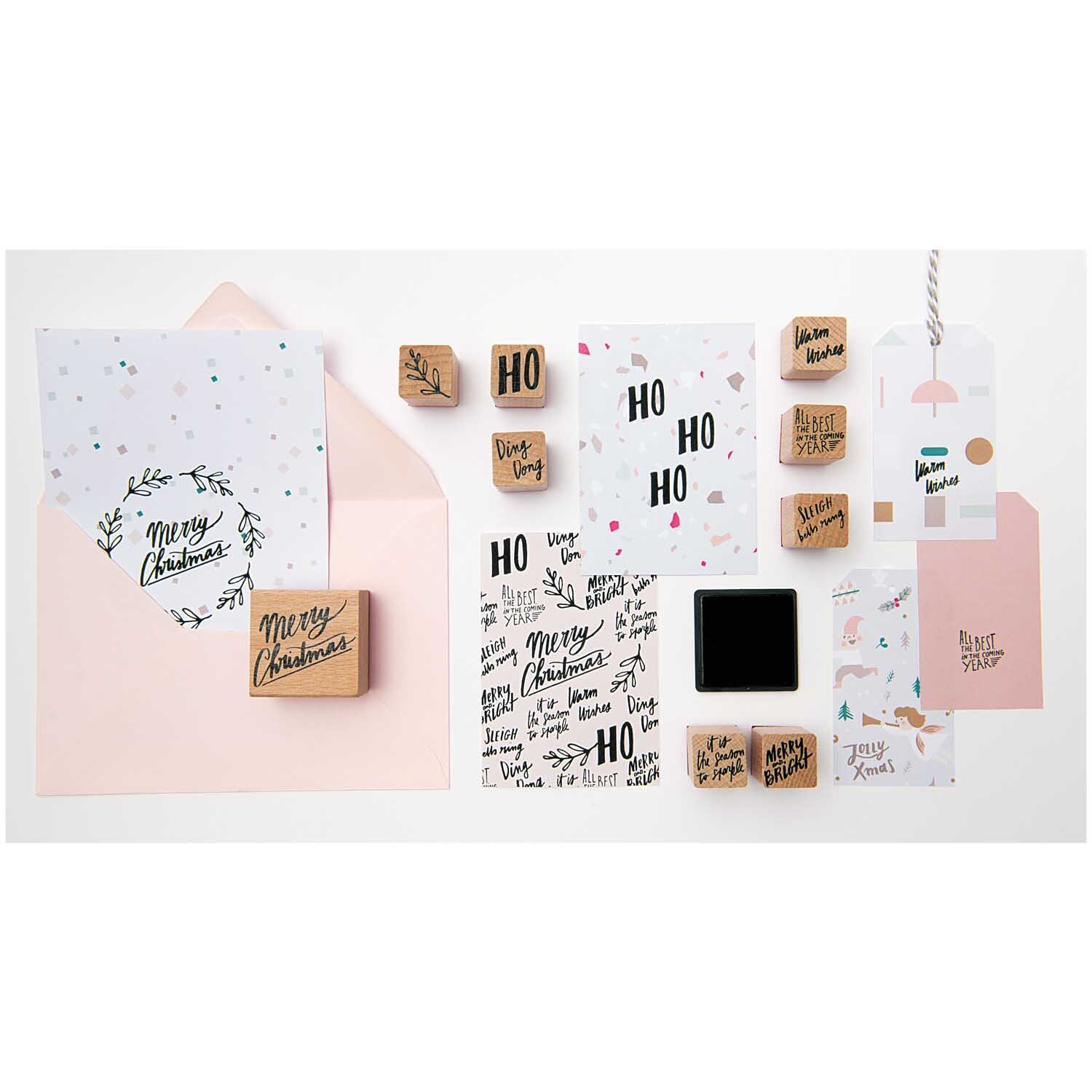 Paper Poetry Stempelset Jolly Christmas Schrift 10teilig