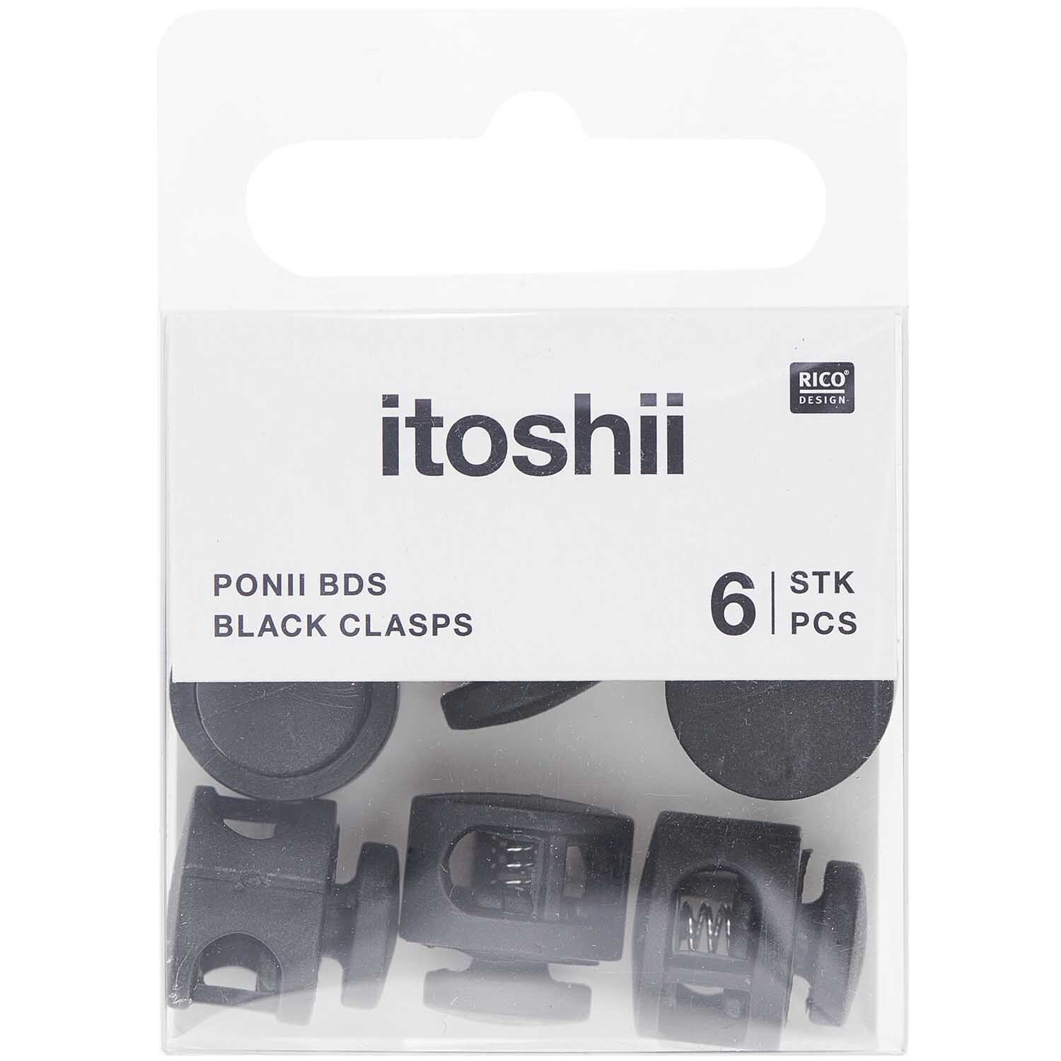 itoshii - Ponii Beads Verschlüsse 14x9mm 6 Stück