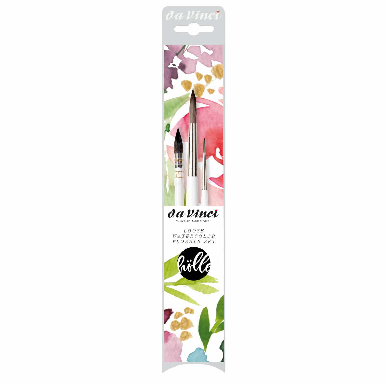 da Vinci Pinsel-Set Loose Watercolor Florals