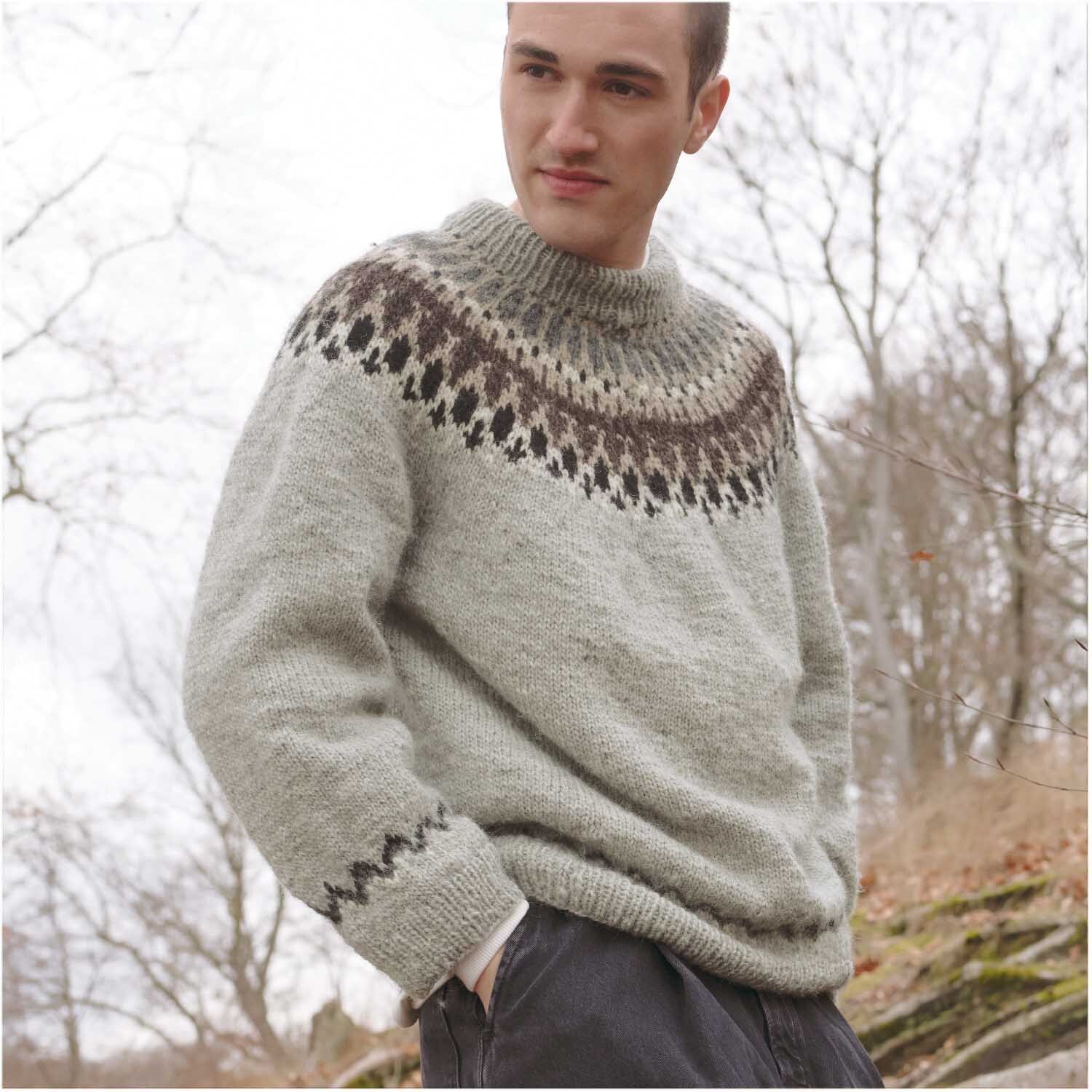 Strickset Pullover Modell 06 aus Luxury Knits Winter Special Herren