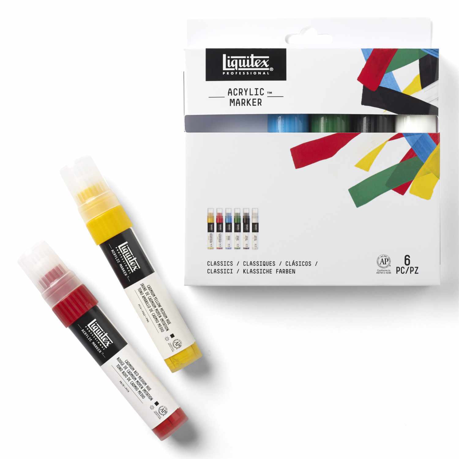 Paint Marker Set breit 6 Stück