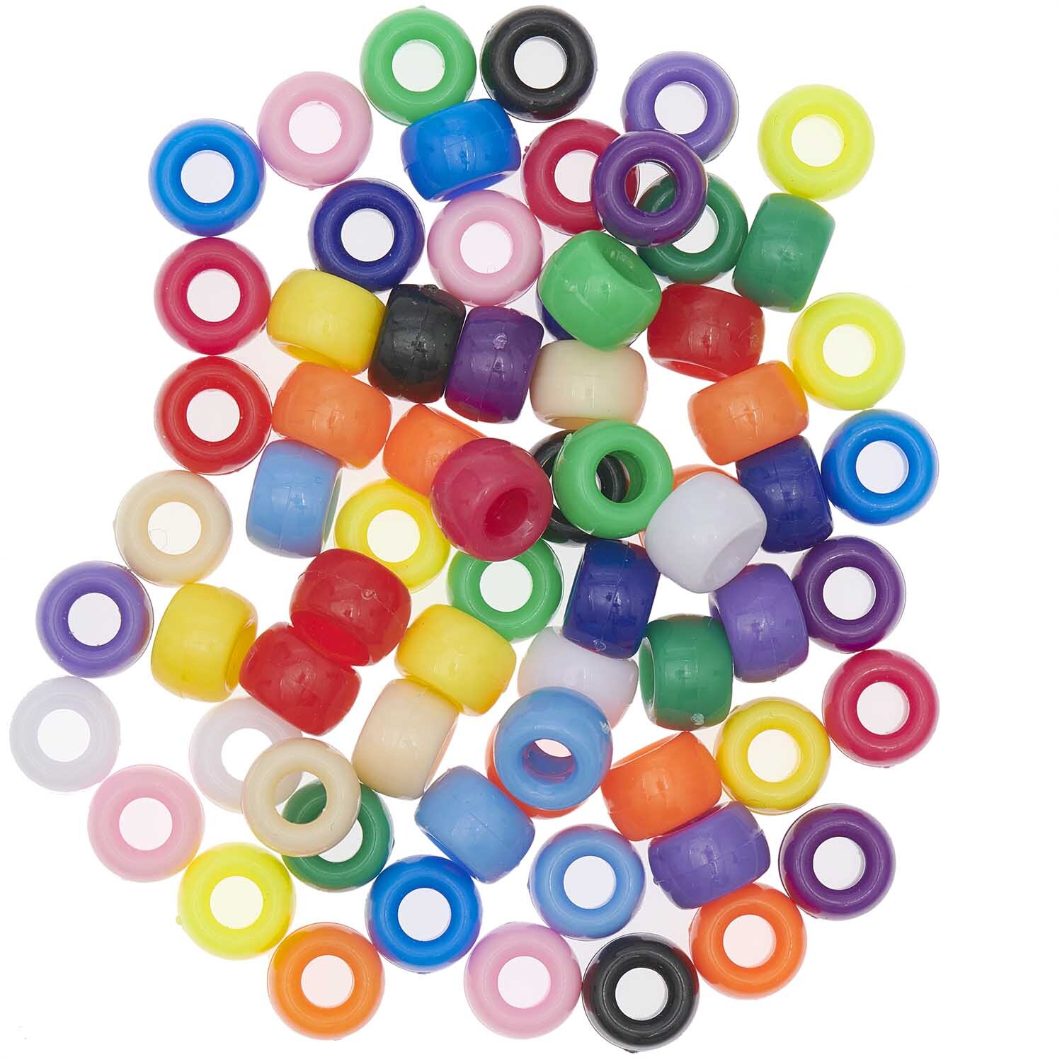 itoshii - Ponii Beads klassik bunt 9x6mm 400 Stück