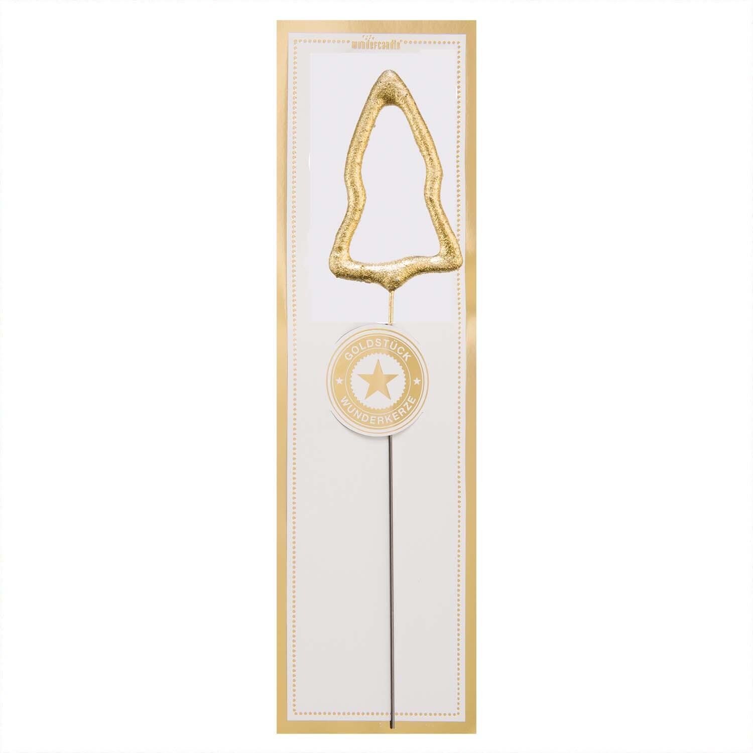 Wunderkerze Symbol Tannenbaum classic gold