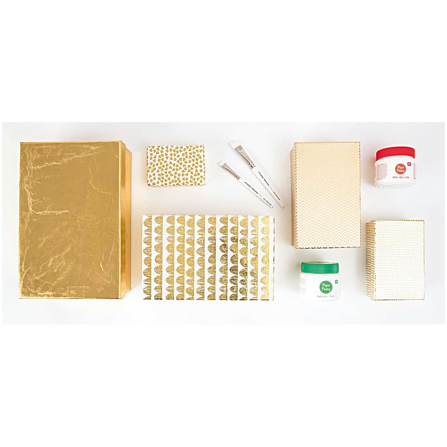 Paper Patch Papier Dots gold 30x42cm Hot Foil