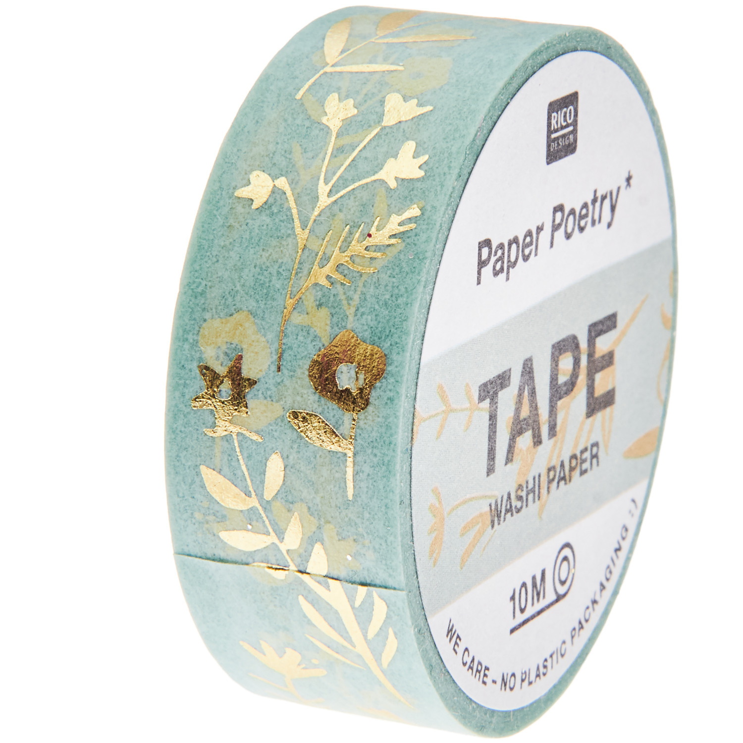 Paper Poetry Tape Bunny Hop Streublumen mint 1,5cm 10m