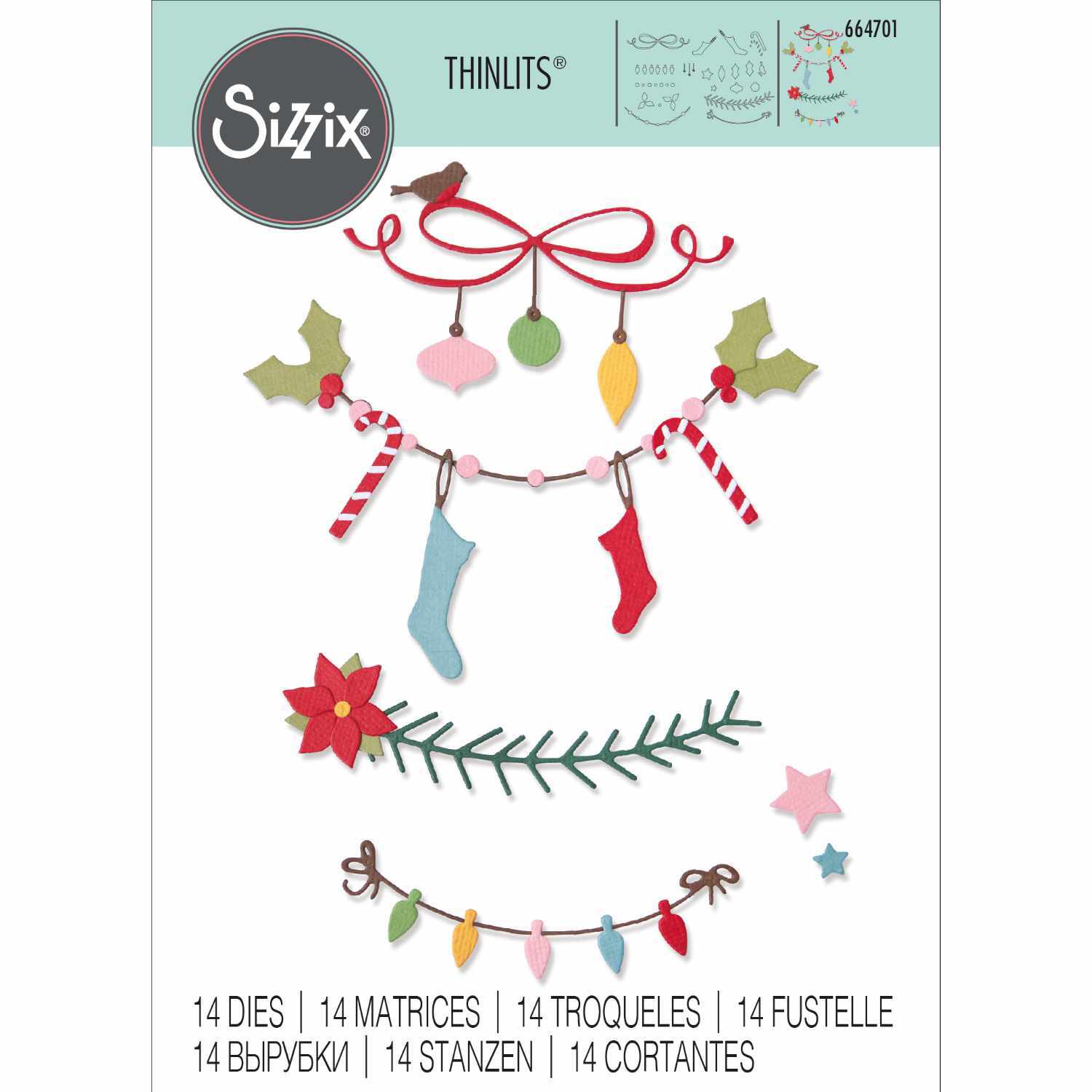 Thinlits Die Set Christmas Borders