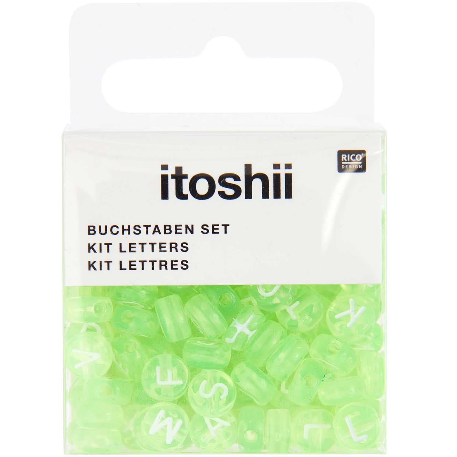 itoshii Perlen Buchstaben-Mix rund 7x4mm 165 Stück