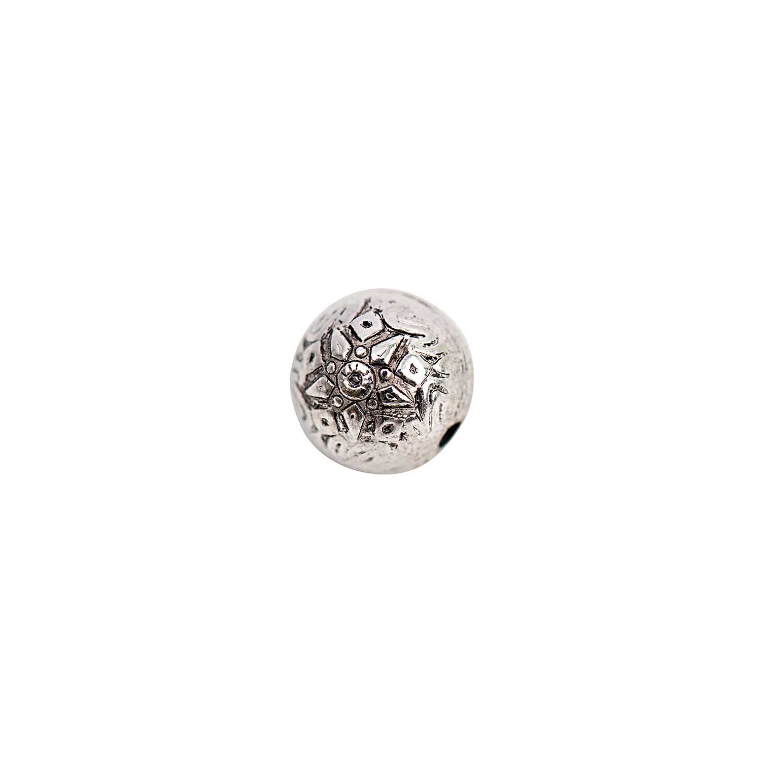 Kugel Ornament silber 10mm 25 Stück