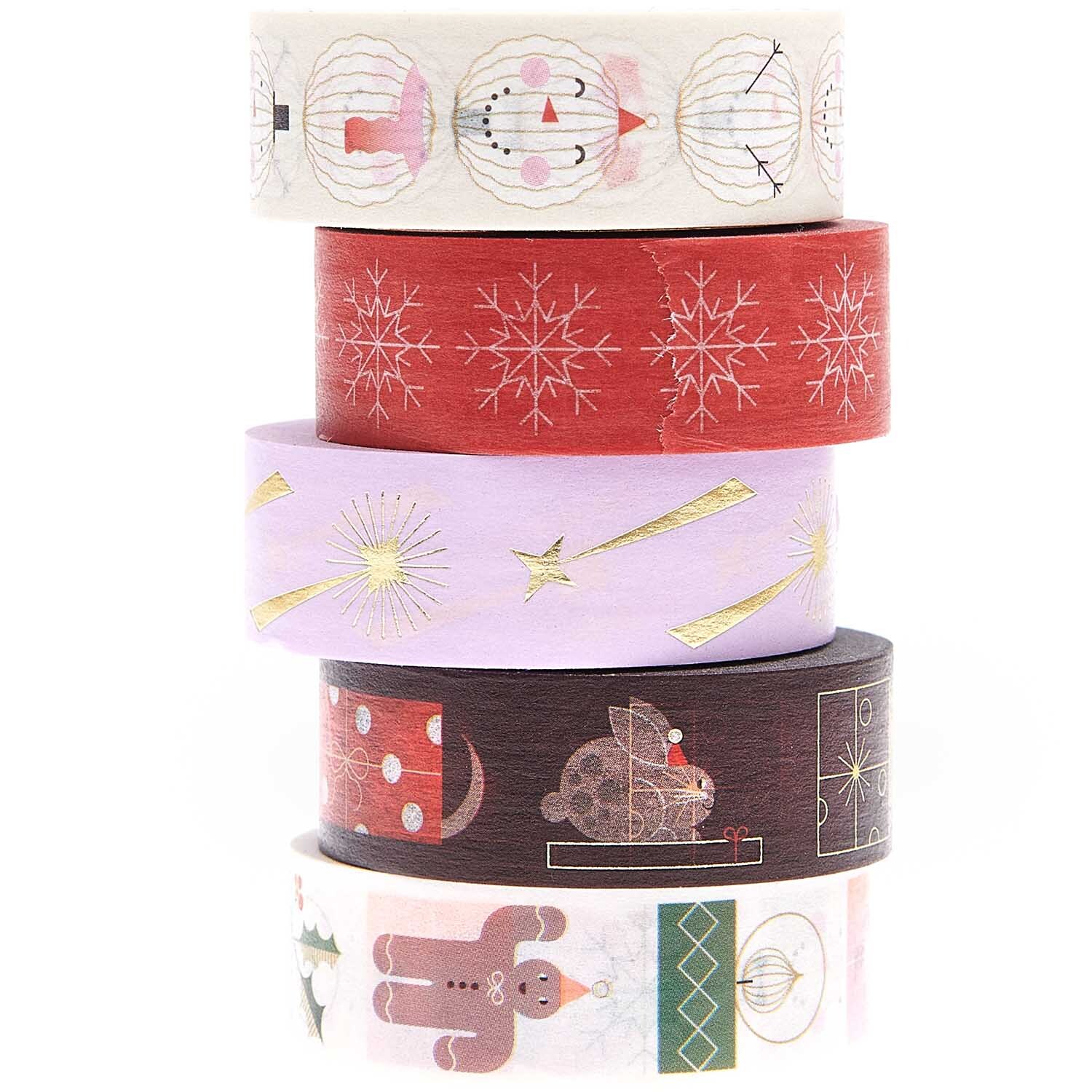 Paper Poetry Tape Set Christmas Figuren 5teilig