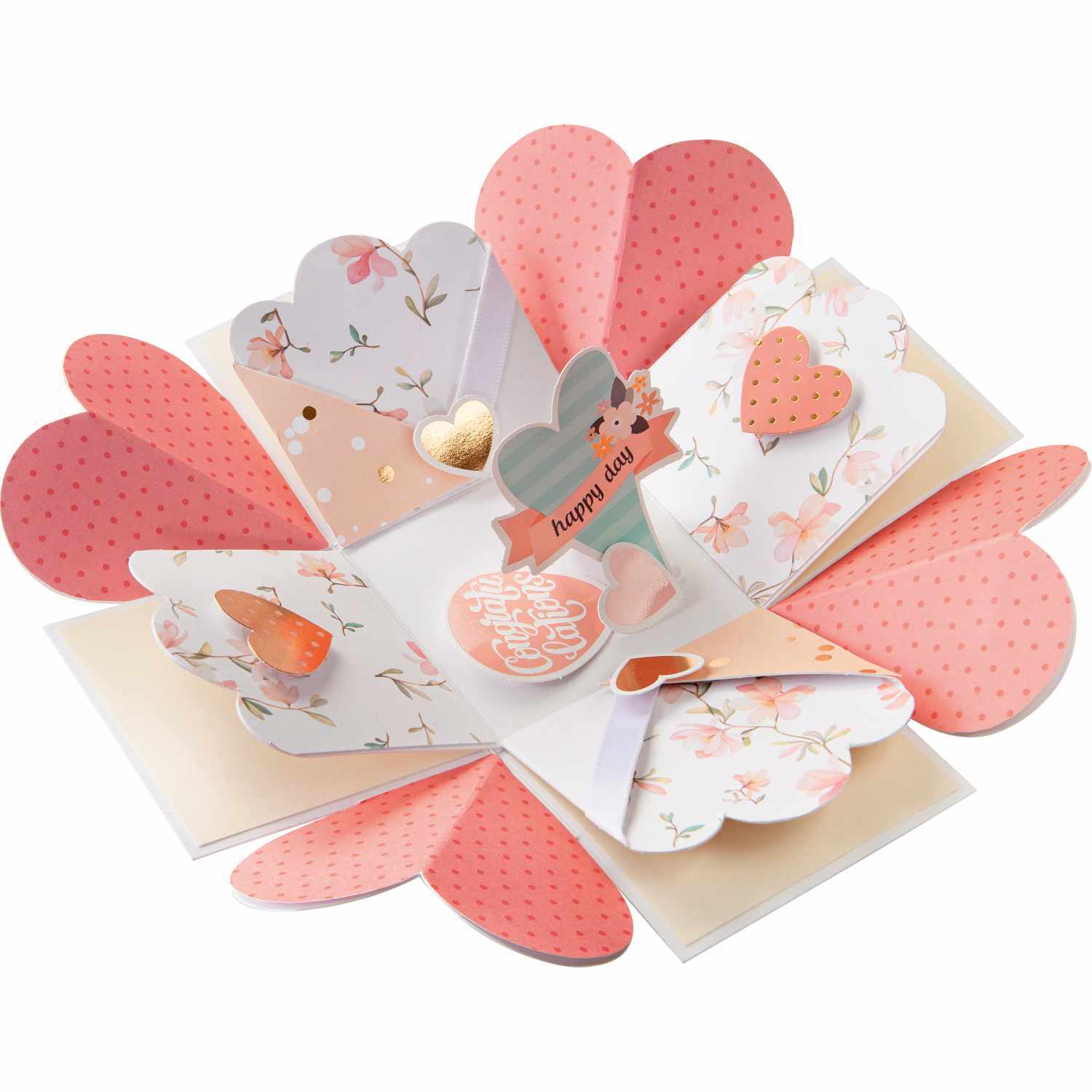 Explosionsbox Bastelset Romantik