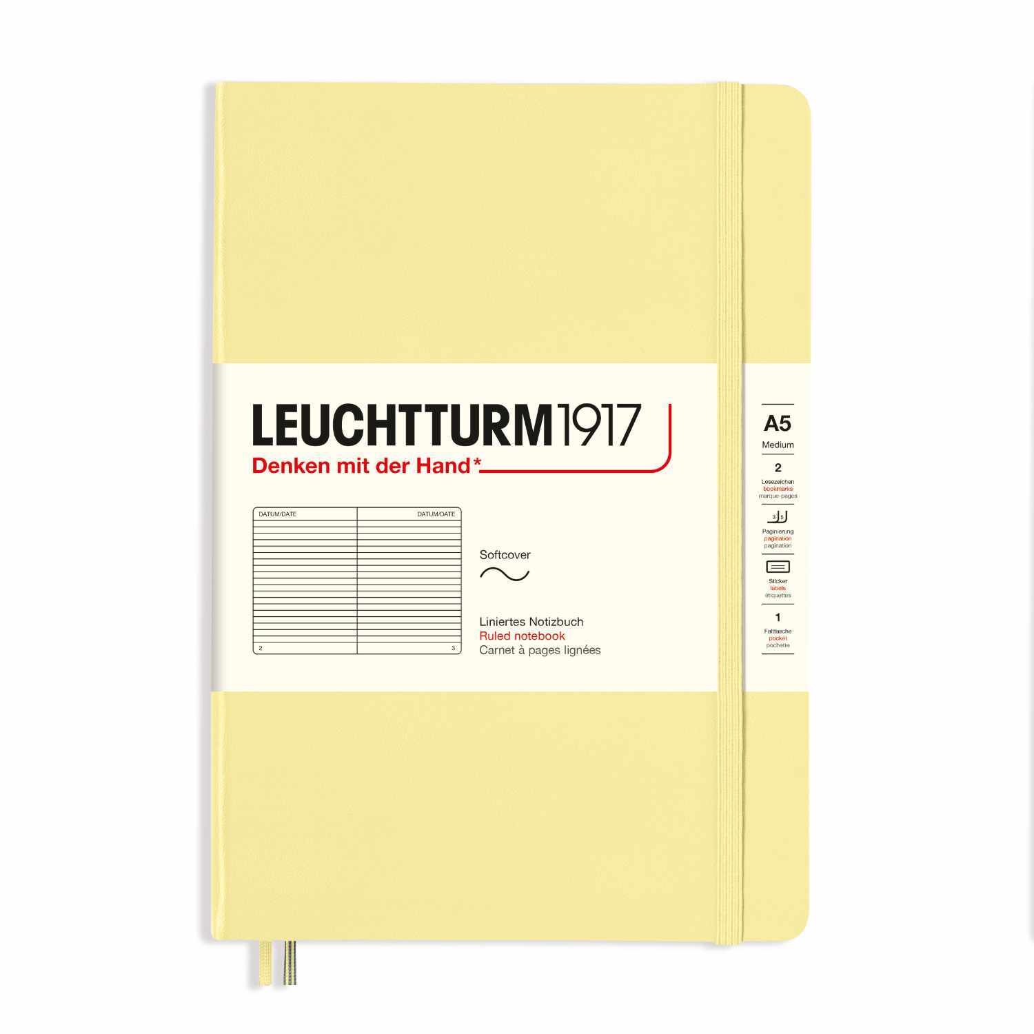 Notizbuch Medium liniert Softcover A5