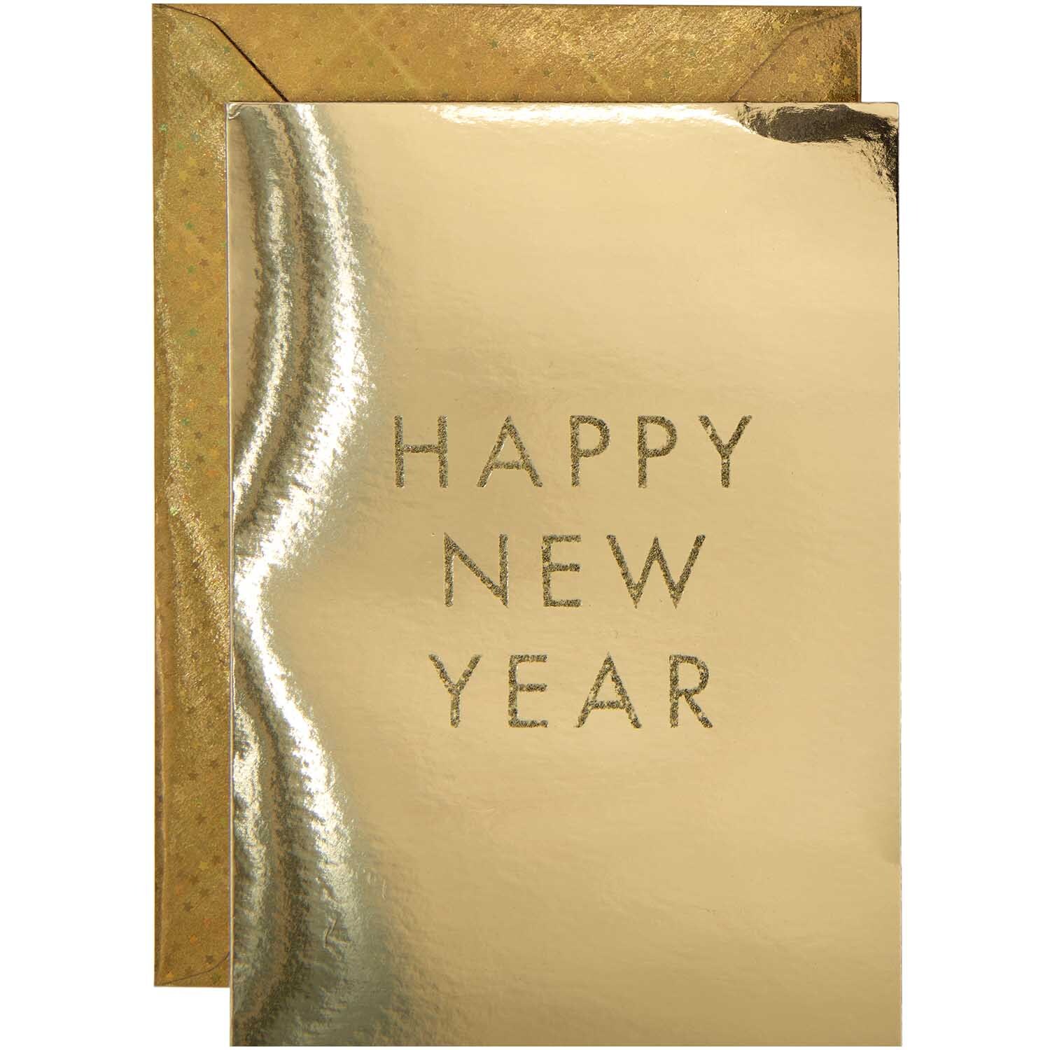 Paper Poetry Kartenset Happy New Year gold 20teilig