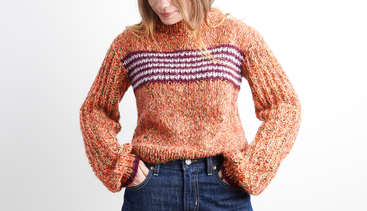 Strickanleitung Pullover mit coolem Print