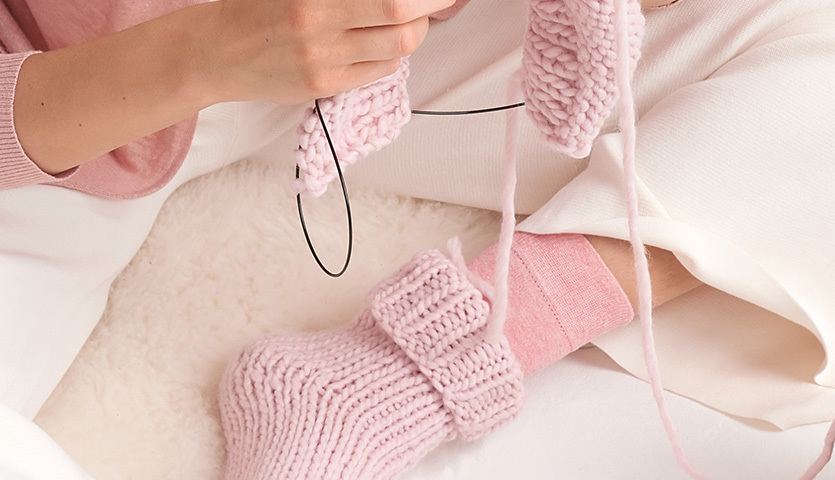 Strickanleitung Socken aus Essentials Super super chunky