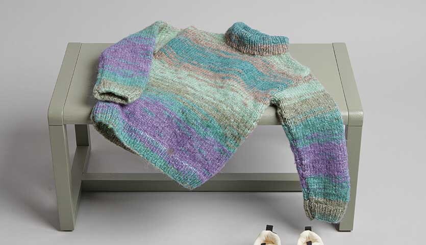 Strickanleitung Kinderpullover aus Creative Painted Power