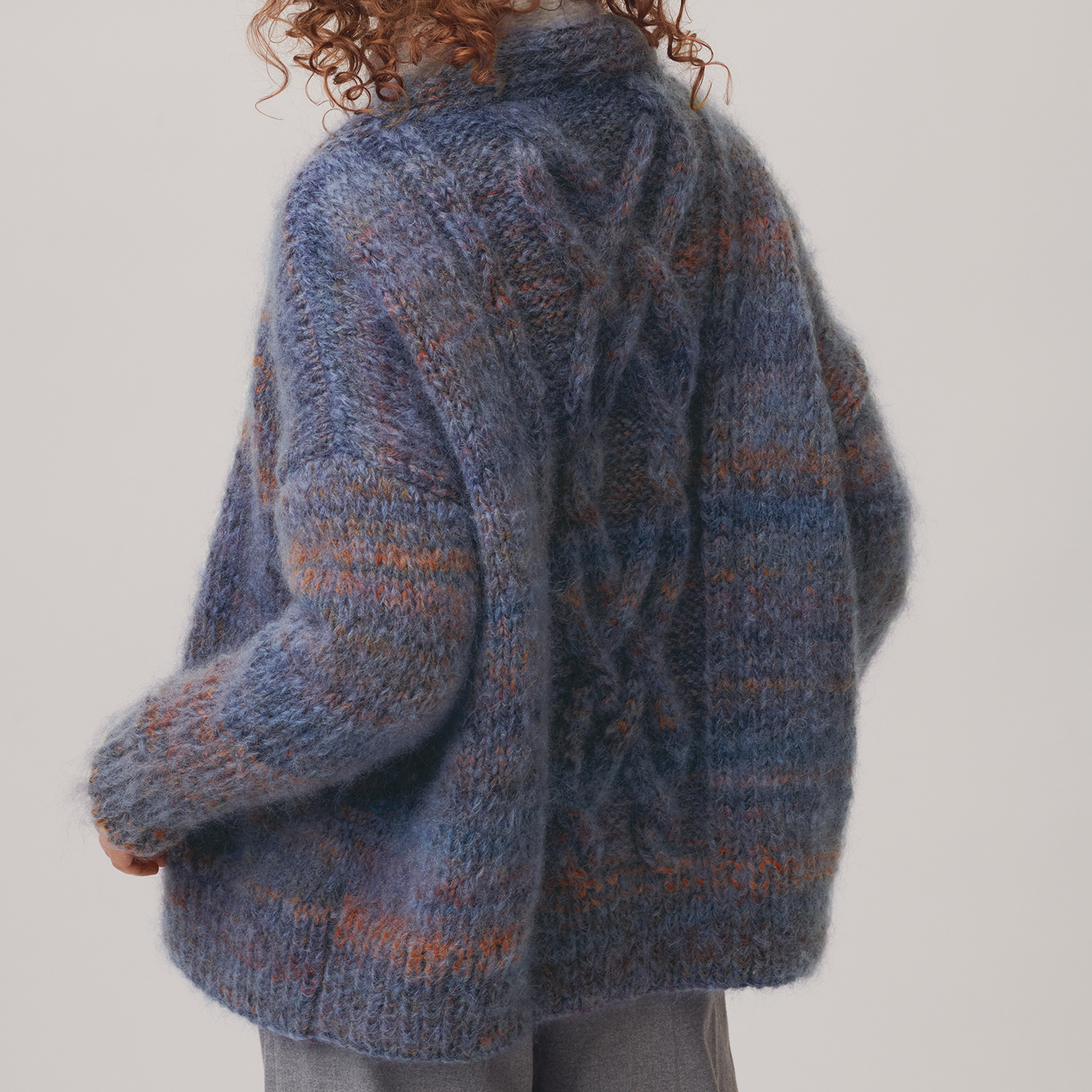 Strickanleitung Zopf-Jacke aus Creative Mohair Melange