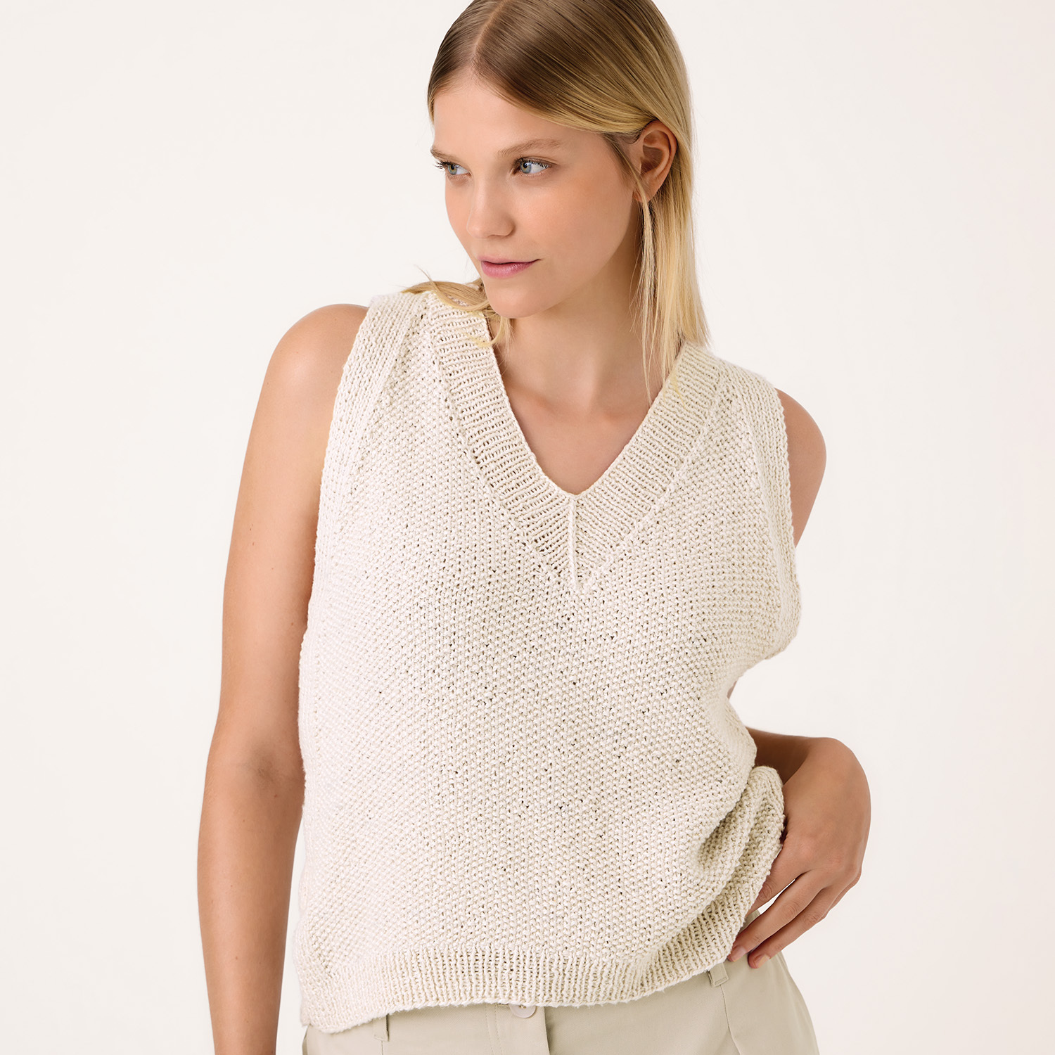 Strickanleitung Top aus Luxury Organic Cotton Silk dk