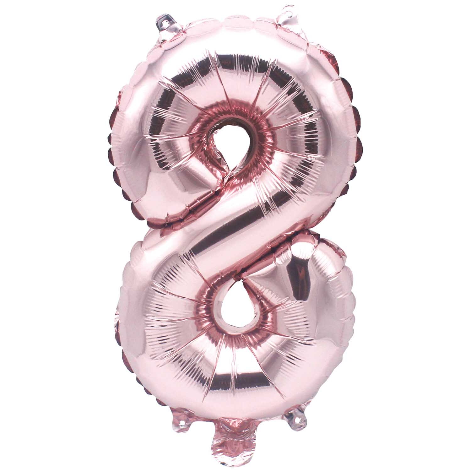 Folienballon Zahl rosa 36cm