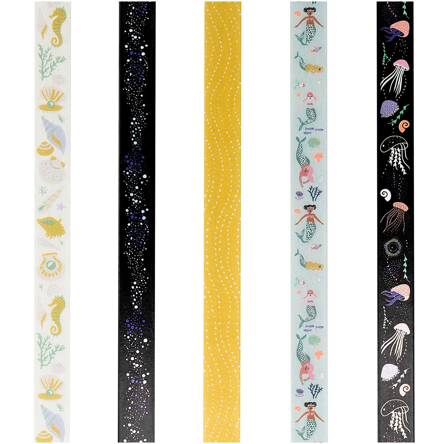 Paper Poetry Tape Set Mermaid 5teilig