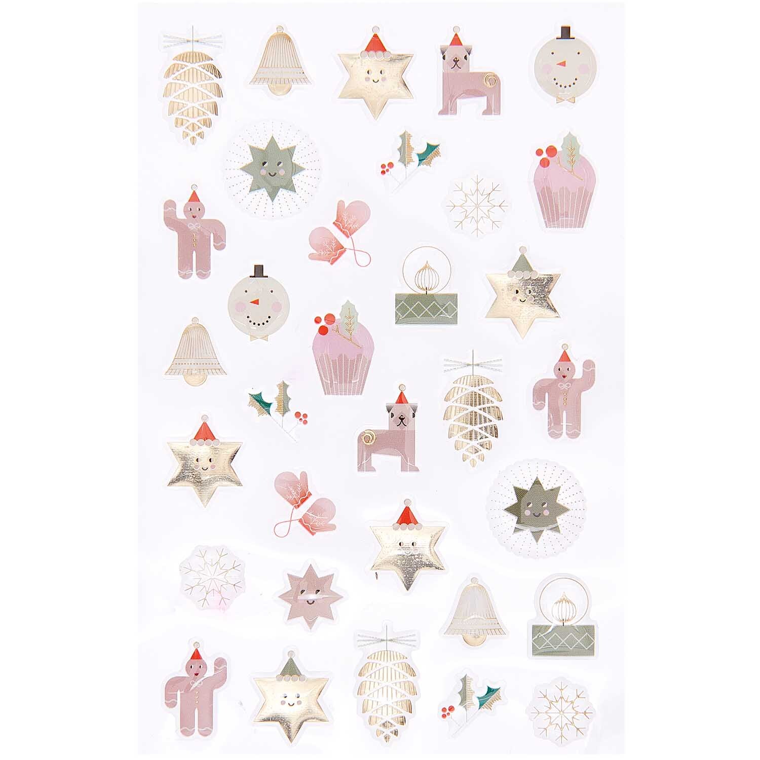 Paper Poetry Gelsticker I love Christmas 1 Blatt