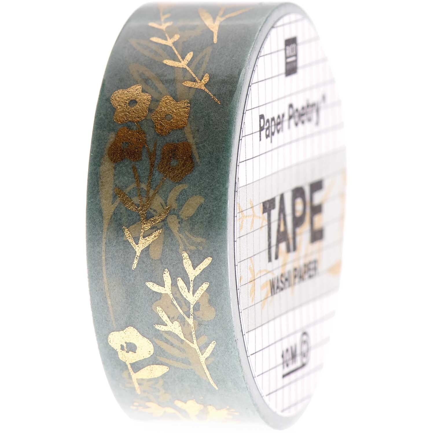 Paper Poetry Tape Bunny Hop Streublumen mint 1,5cm 10m