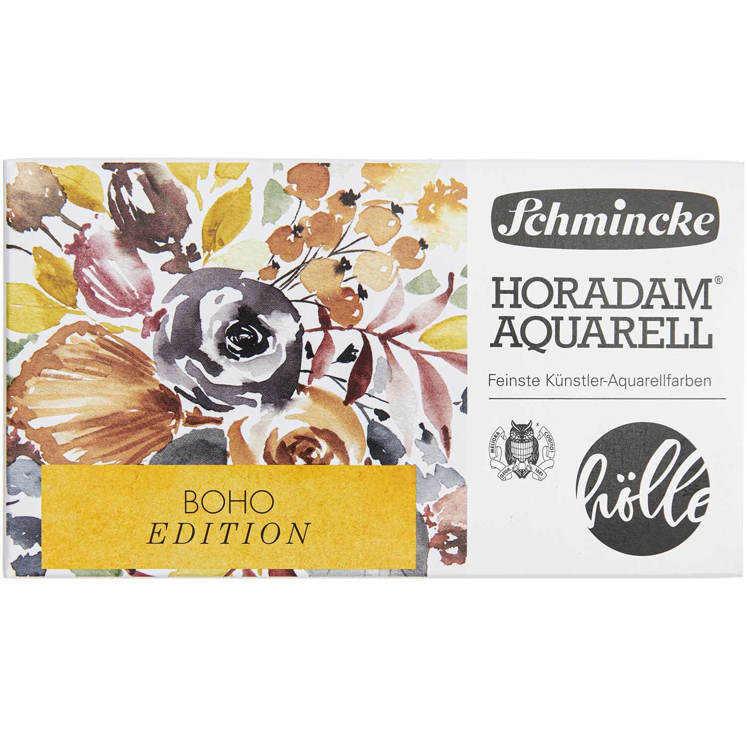 Schmincke Horadam Aquarellkasten Frau Hölle Boho Edition 12x halbe Näpfe