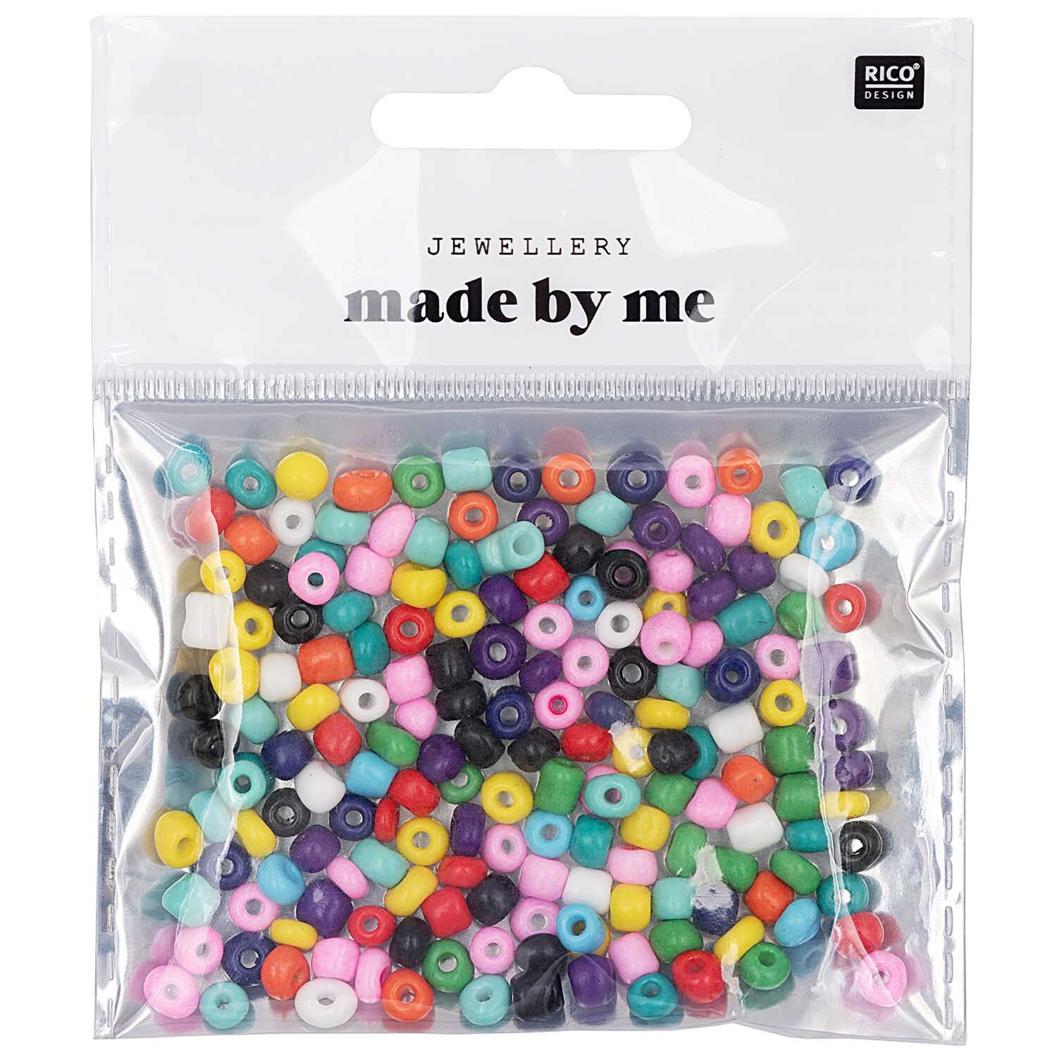 Keramikperlen natur multicolor 5mm 30g