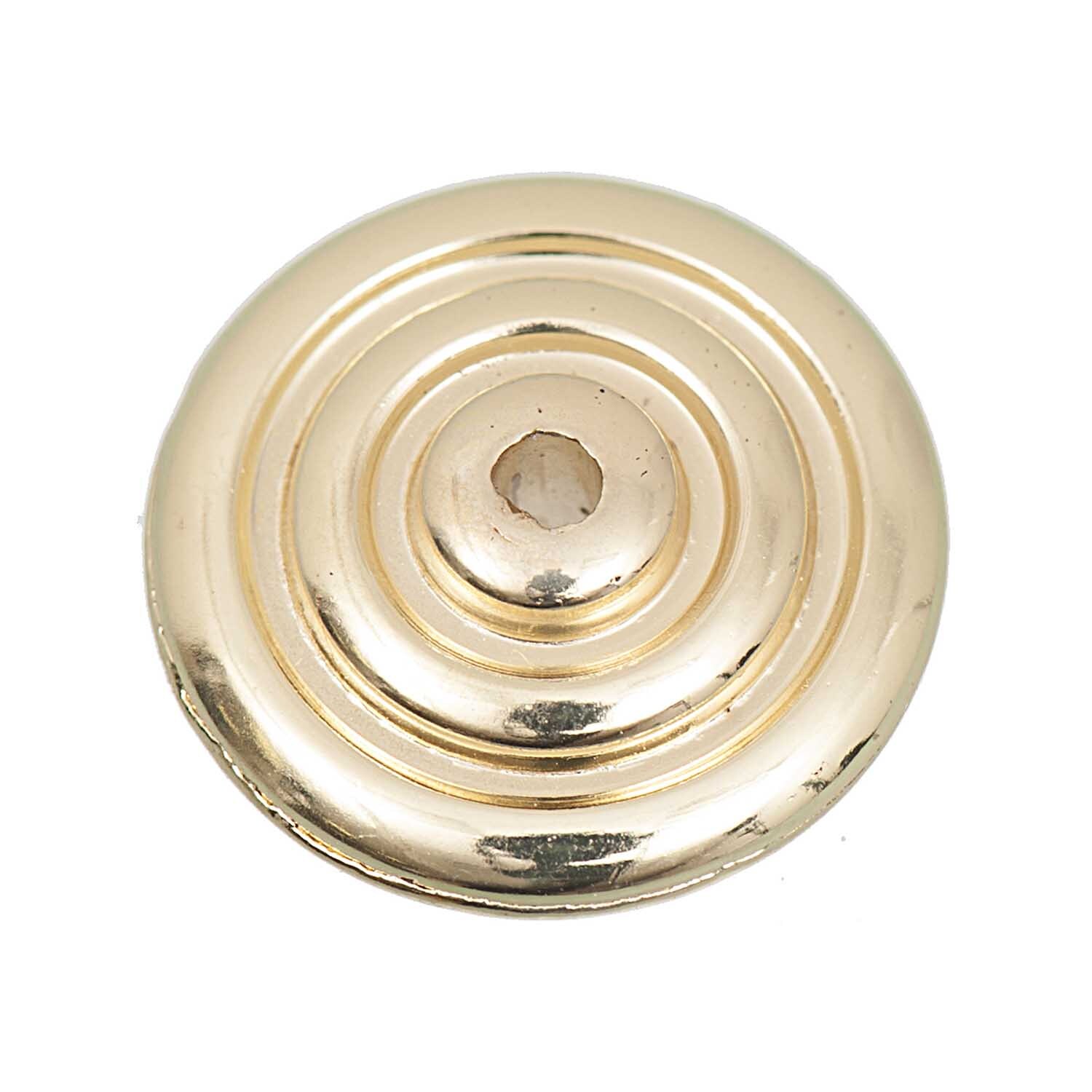 Diskus mit Kreisen gold 21mm 6 Stück