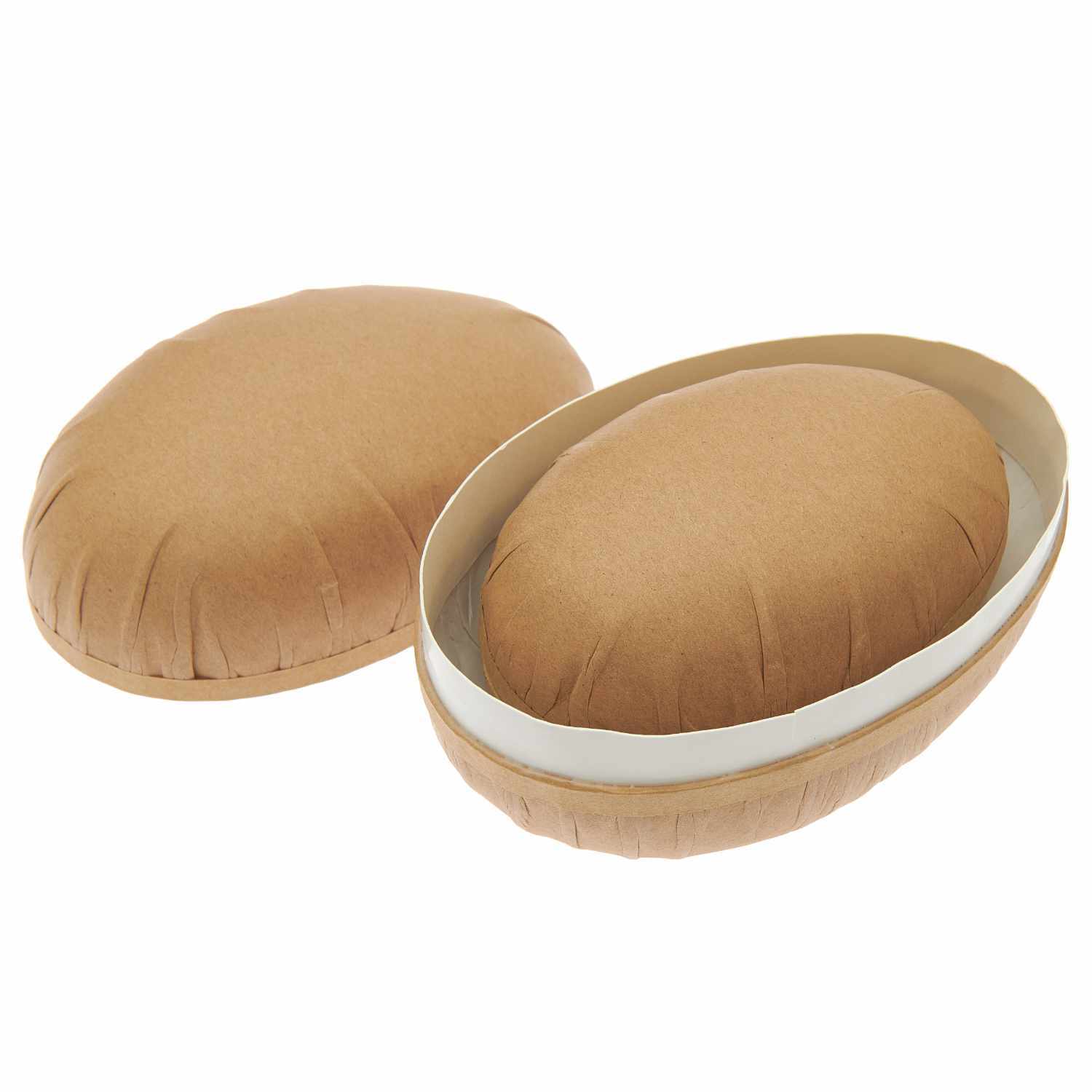 Pappmaché Eier natur 9cm, 12cm & 15cm 3 Stück