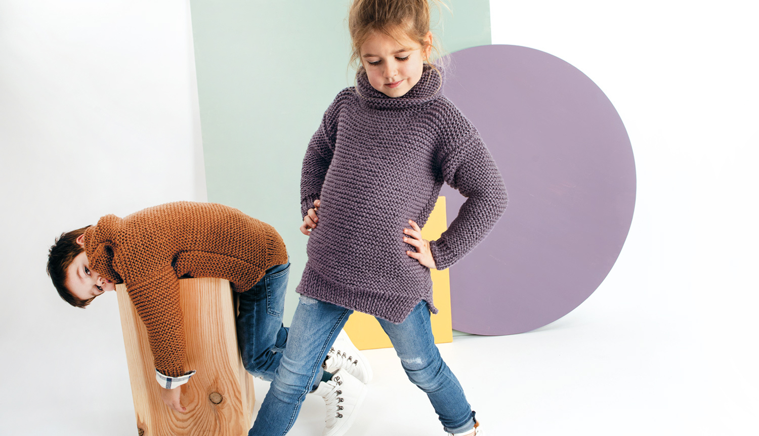 Strickanleitung Rollkragenpullover für Kinder