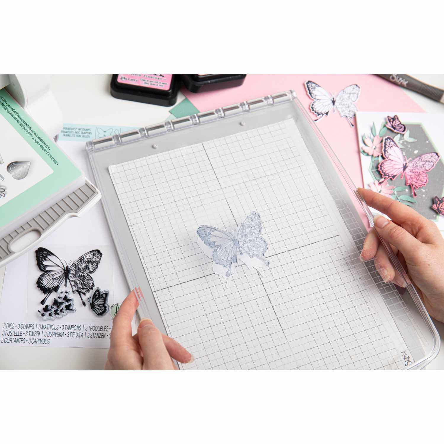 Framelits Die Set Stamps Butterfly Birthday