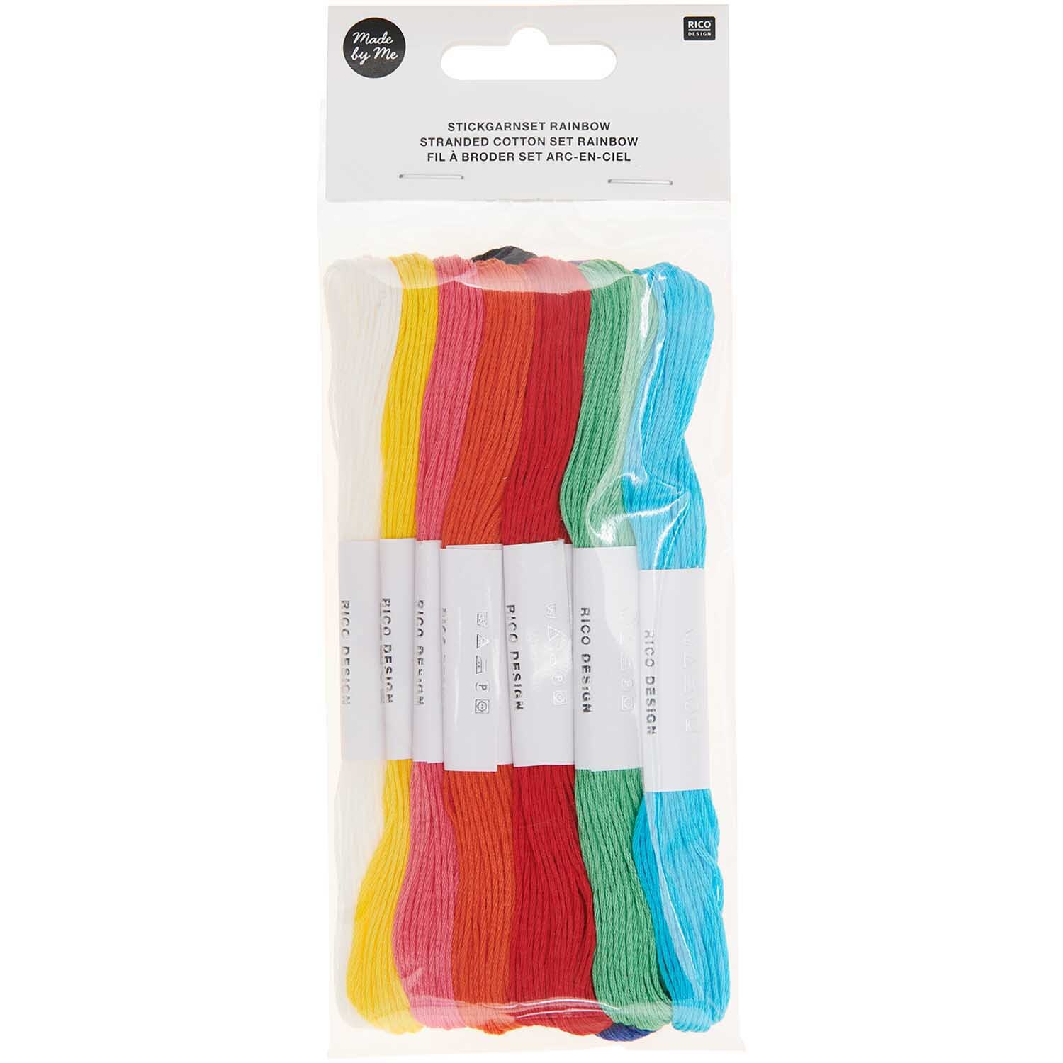 Stickgarn Set Rainbow 10teilig