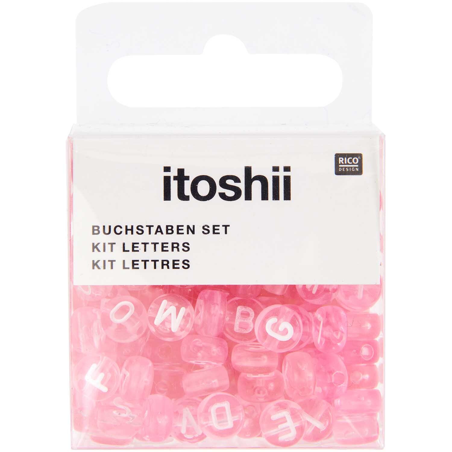 itoshii Perlen Buchstaben-Mix rund 7x4mm 165 Stück