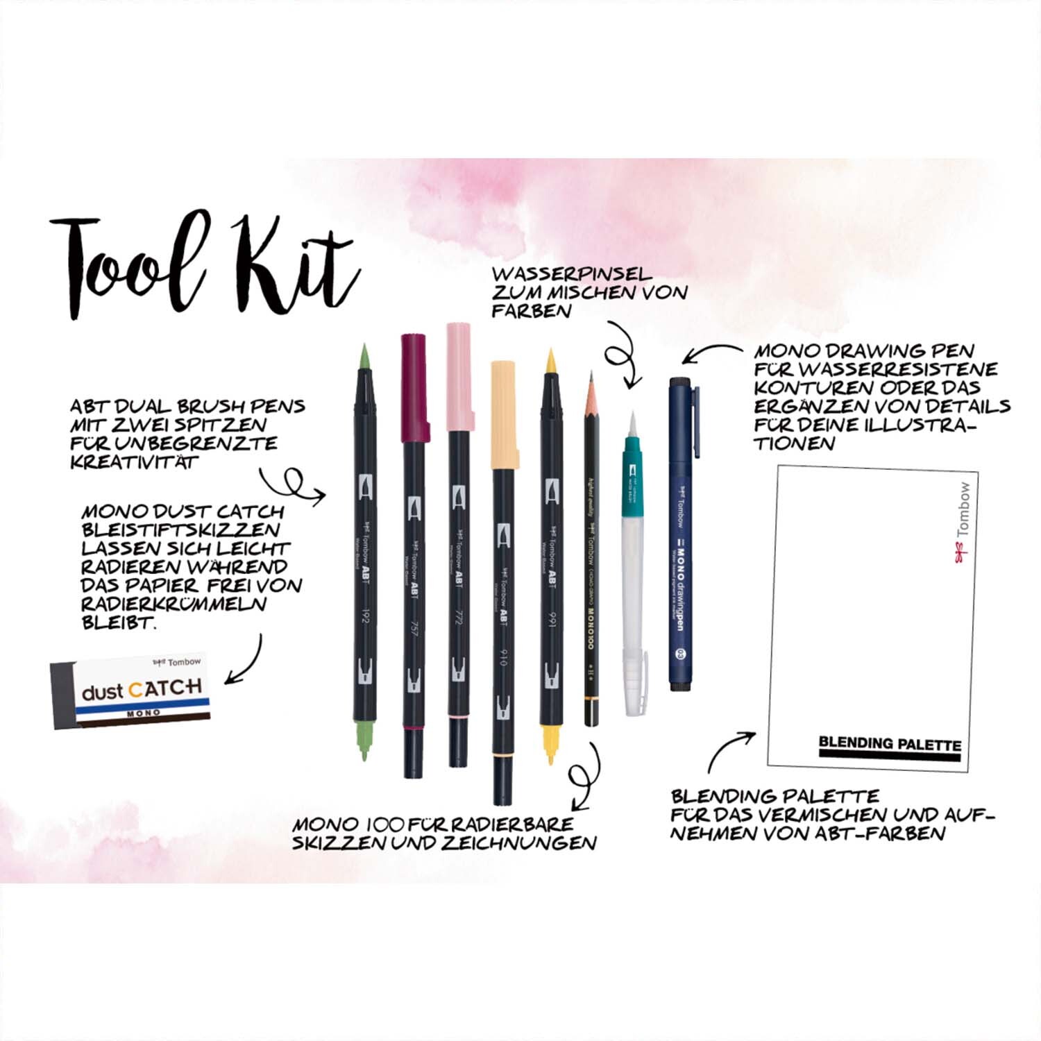 Tombow Watercoloring Set Floral