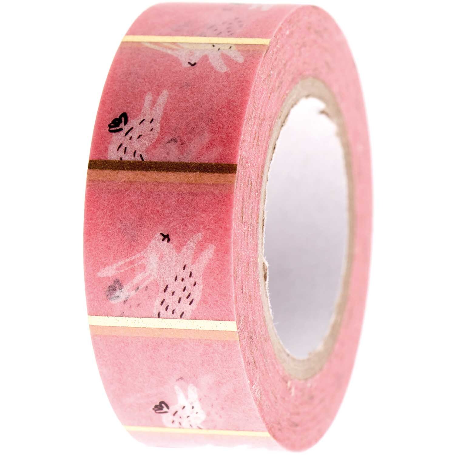 Paper Poetry Tape Bunny Hop rosa 1,5cm 10m