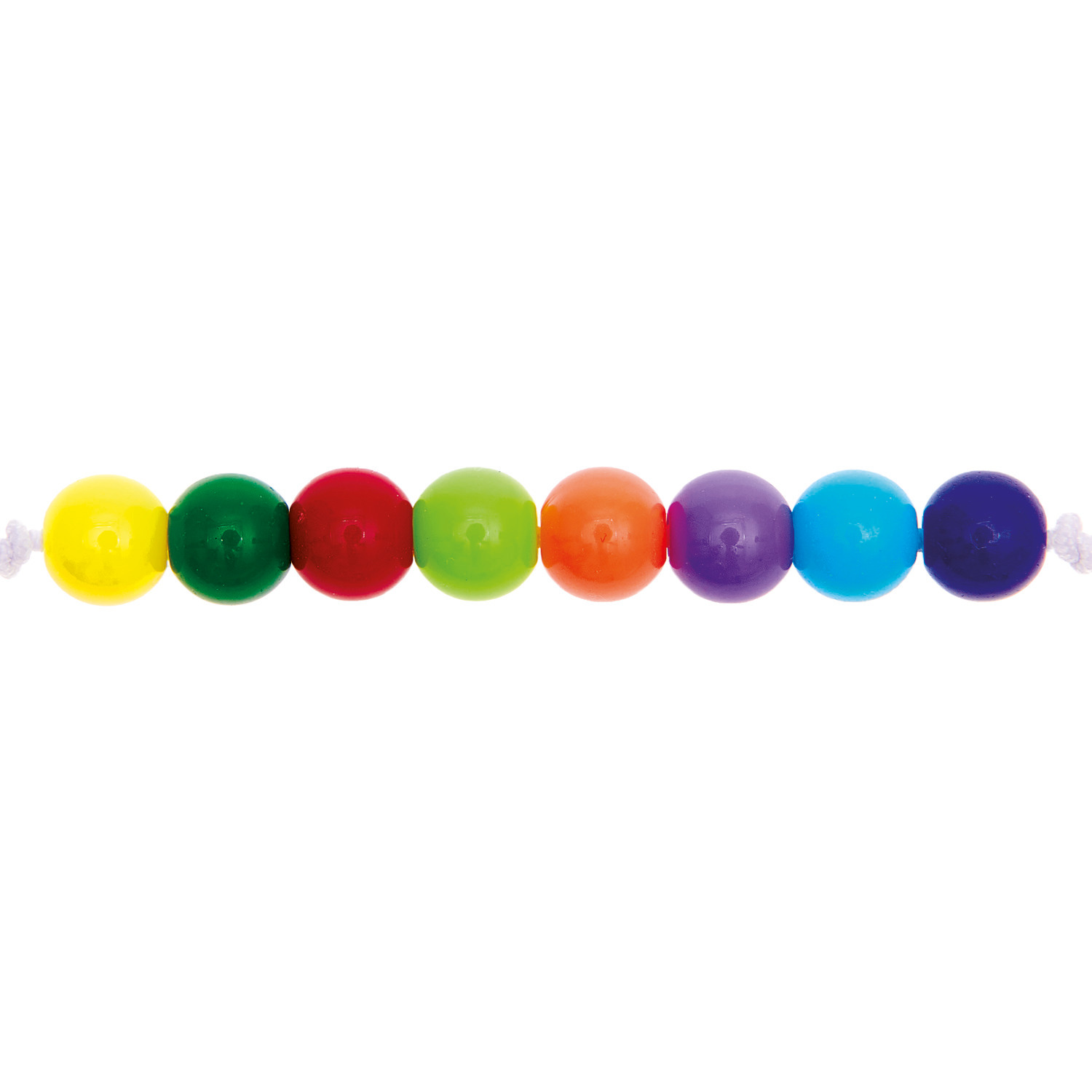 itoshii Kunststoffperlen rainbow classic Mix 6mm 80 Stück