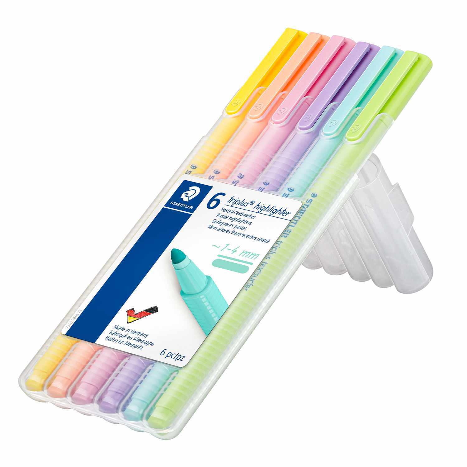 362 Textmarker Triplus Highlighter Pastell 6 Stück