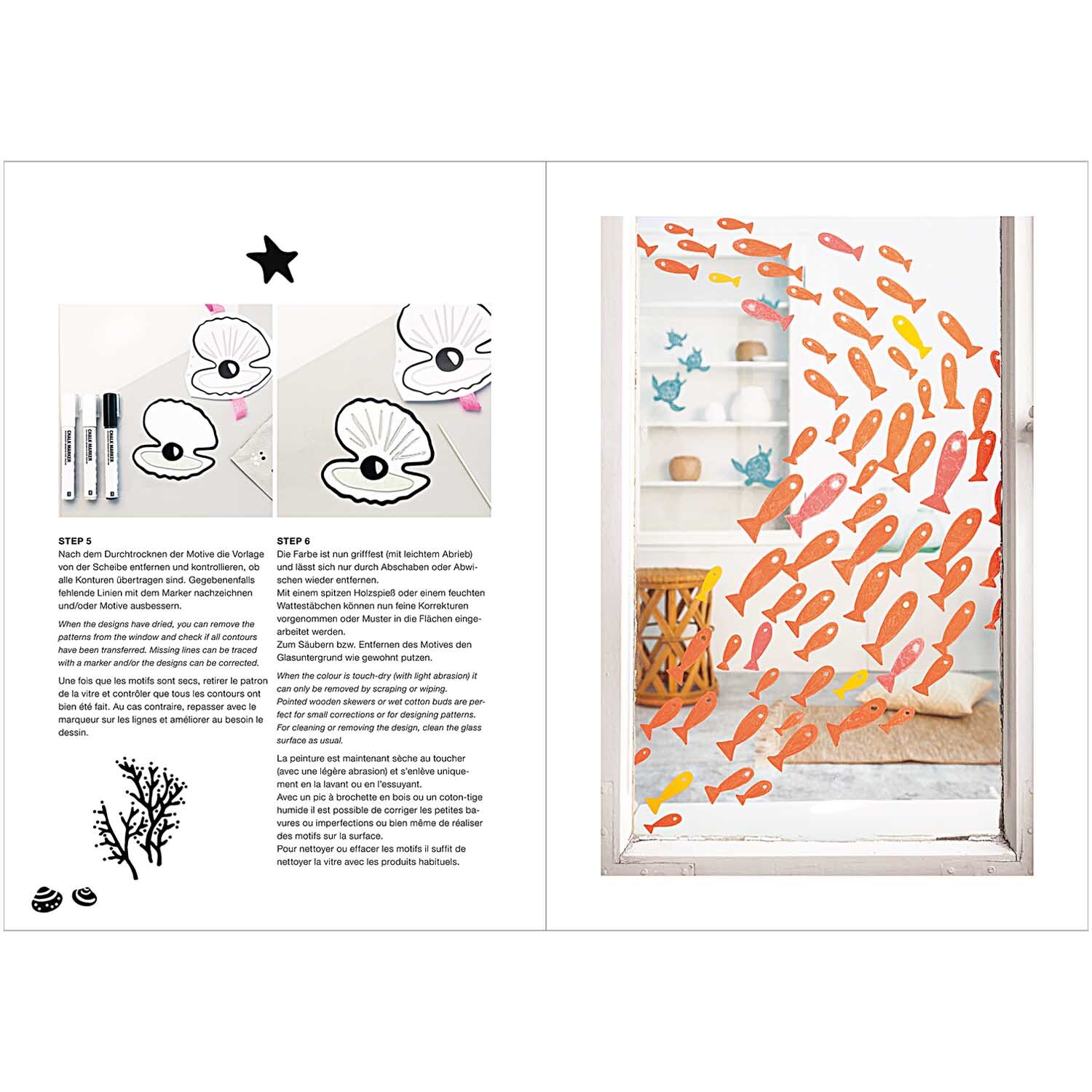 DIY Set Fenster gestalten Mermaid