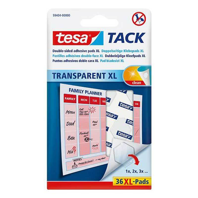 TACK Klebepads XL transparent 36 Stück