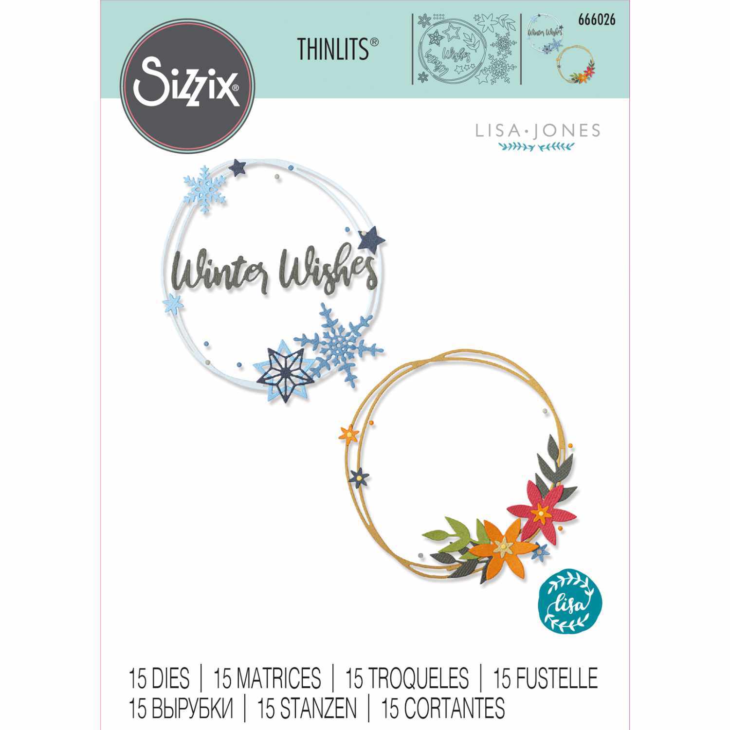 Thinlits Die Set Winter Wreath by Lisa Jones