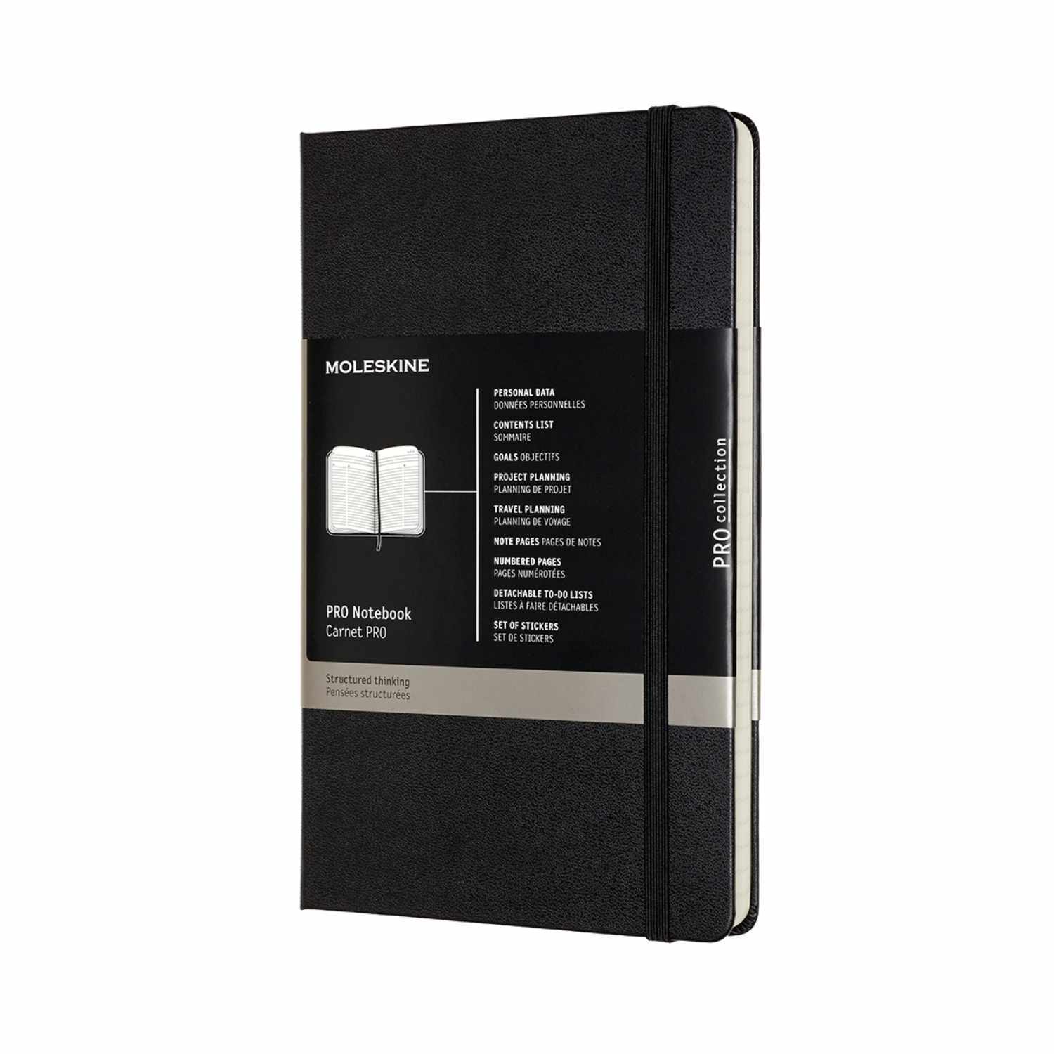 PRO Notizbuch Hard Cover schwarz