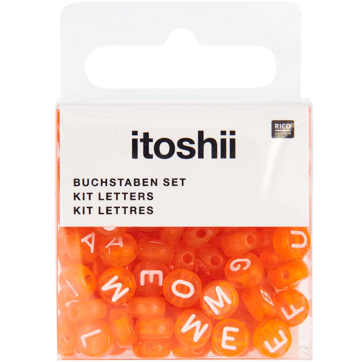 itoshii Perlen Buchstaben-Mix rund 7x4mm 165 Stück