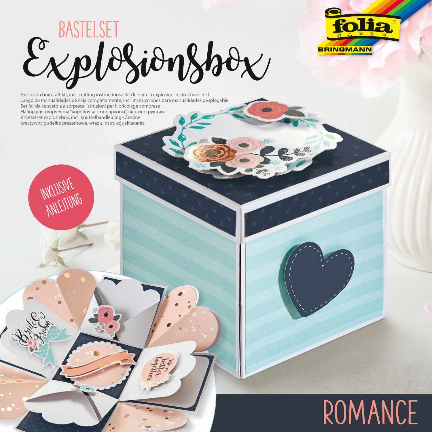 Explosionsbox Bastelset Romantik